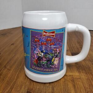 1992 Budweiser Mardi Gras collectors stein 2nd in series